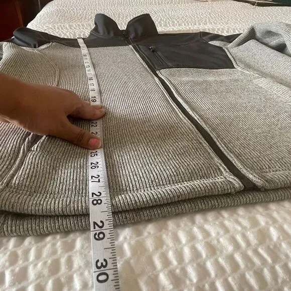 Swiss Tech Men's Gray Full Zip Coats Fleece Winter Jacket L/G (42-44) - Picture 8 of 9